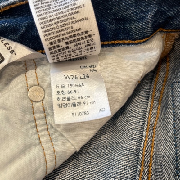 NWOT Levi's Women's 501 Jeans Size W26 L26 Blue - Picture 10 of 11